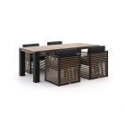 Bellagio Cadora/ROUGH-X 200 cm Gartenmöbel-Set 5-teilig