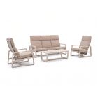 Manifesto Rubbiano Sessel-Sofa Lounge-Set 4-teilig 5-Sitzer
