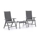 Bellagio Lugo/Stresa Balkonmöbel-Set 3-teilig verstellbar