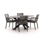 Bellagio Marudo/Furato ellips 200 cm Gartenmöbel-Set 5-teilig stapelbar