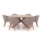 Intenso Tropea/ROUGH-Y ø 180 cm Gartenmöbel-Set 7-teilig