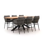 Bellagio Mineo/Induno dänisch oval 220 cm High Dining Gartenmöbel-Set 7-teilig