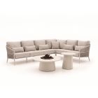 Bellagio Mineo/Cosidune hoek loungeset met vuurtafels 6-delig