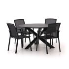 Bellagio Dranera/Lodola ø 130 cm Gartenmöbel-Set 5-teilig stapelbar