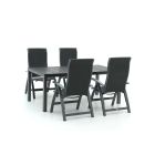 Bellagio Fermo/Fidenza 183 cm Gartenmöbel-Set 5-teilig verstellbar