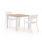 Forza Vico/Fidenza 90 cm Gartenmöbel-Set 3-teilig stapelbar