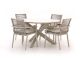 Bellagio Marudo/Lodola ø 130 cm Gartenmöbel-Set 5-teilig Stapelbar