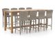 Forza Sironi/ROUGH-X 240 cm Gartenbar-Set 9-teilig