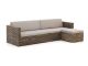 ROUGH-C Chaiselongue Lounge-Set 3-teilig