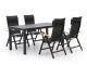 Bellagio Lugo/Menzano 160cm dining tuinset 5-delig verstelbaar