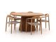 Bellagio Berbaro/Santa Severina ø150 cm Gartenmöbel-Set 6-Teilig Stapelbar