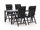 Bellagio Avenza/Fidenza 160 cm Gartenmöbel-Set 5-teilig verstellbar