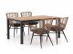 Intenso Asti/Fidenza 160 cm Gartenmöbel-Set 5-teilig