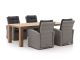 Intenso Mazzano/ROUGH-X 240 cm Lounge Gartenmöbel-Set 5-teilig verstellbar