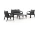Forza Iseo Sessel-Sofa Lounge-Set 4-teilig