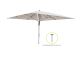 Glatz Fortello LED Sonnenschirm 400x400 cm