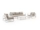 Forza Liri Sessel-Sofa Lounge-Set 4-teilig