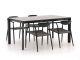Manifesto Cavone/Sestino 160 cm Gartenmöbel-Set 5-teilig stapelbar