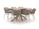 Bellagio Mineo/ROUGH-Y Ellips 240 cm High Dining Gartenmöbel-Set 7-teilig
