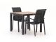 Forza Centallo/Fidenza 90 cm Gartenmöbel-Set 3-teilig stapelbar