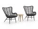 Intenso Rovello/ROUGH-K 40 cm Balkonmöbel-Set Lounge 3-teilig