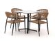 Manifesto Belpasso/Canzo 80 cm Gartenmöbel-Set 5-teilig stapelbar klappbar