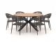 Manifesto Belpasso/Fidenza ø149cm dining tuinset 7-delig stapelbaar