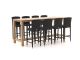 Forza Sironi/ROUGH-X 240 cm Gartenbar-Set 9-teilig