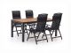 Forza Capri/Fidenza 160 cm Gartenmöbel-Set 5-teilig verstellbar