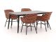 Hartman Delphine/Sophie Studio 170 cm Gartenmöbel-Set 5-teilig