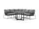 Tierra Outdoor Rivera Dining Lounge-Set 3-teilig