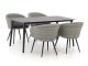 Manifesto Veruno/Sora 160 cm Gartenmöbel-Set 5-teilig