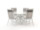 Bellagio Lugo/Lodola ø 130 cm Gartenmöbel-Set 5-teilig verstellbar