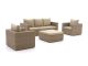 Intenso Carpino Sessel-Sofa Lounge-Set 4-teilig