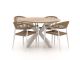 Manifesto Belpasso/Fidenza ø 126 cm Gartenmöbel-Set 5-teilig stapelbar