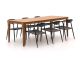 Manifesto Cavone/Bruca 220 cm Gartenmöbel-Set 7-teilig stapelbar