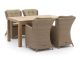 Intenso Milano/ROUGH-S 160 cm Gartenmöbel-Set 5-teilig
