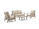 Tierra Outdoor Musone Sessel-Sofa Lounge-Set 4-teilig 4-Sitzer verstellbar