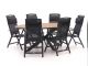 Forza Capri/Fidenza oval 180 cm Gartenmöbel-Set 5-teilig verstellbar