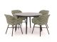 Hartman Delphine/Sophie Studio ø 128 cm Gartenmöbel-Set 5-teilig