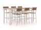 Bellagio Fidenza 220 cm Gartenbar-Set 7-Teilig