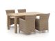 Intenso Borno/ROUGH-S 160 cm Gartenmöbel-Set 5-teilig