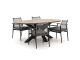 Bellagio Pizzoli/ROUGH-Y Ellips 200 cm Gartenmöbel-Set 5-teilig stapelbar