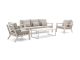 Forza Sarnico Sessel-Sofa Lounge-Set 4-teilig