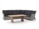 Intenso Milano/ROUGH-L Gartentisch Lounge-Set 5-teilig