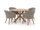 Intenso Tropea/ROUGH-Y ø 120 cm Gartenmöbel-Set 5-teilig