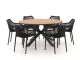 Forza Ripi/Fidenza ø149cm dining tuinset 7-delig stapelbaar