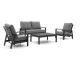 Tierra Outdoor Musone/Flip-Up Sessel-Sofa Lounge-Set 4-teilig 4-Sitzer verstellbar