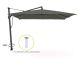 Glatz Sombrano S+ Easy Ampelschirm 350x350 cm