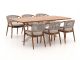 Bellagio Brasimone/Induno Deens Ovaal 240cm dining tuinset 7-delig stapelbaar